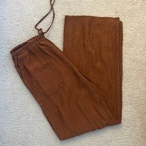 Zara Linen Flowy Pant